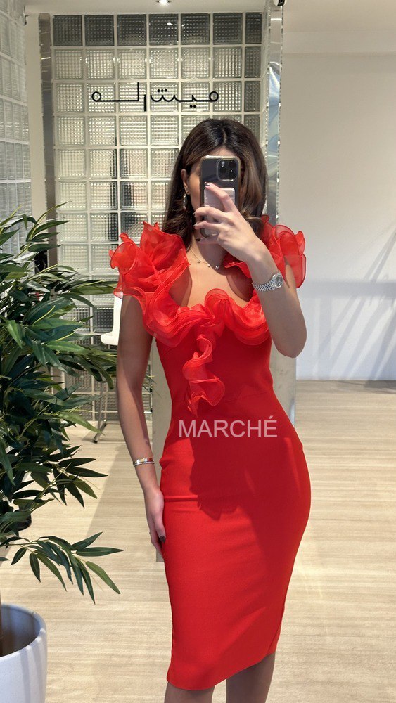 Bandage Dress Multi-Color Lace One Shoulder