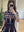 Black Strips Jacquard Cocktail  Bandage Dress